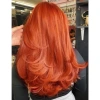 A full-length, slightly curly, mixed color gradient gray-white synthetic wig for women in Europe and America Item Picture